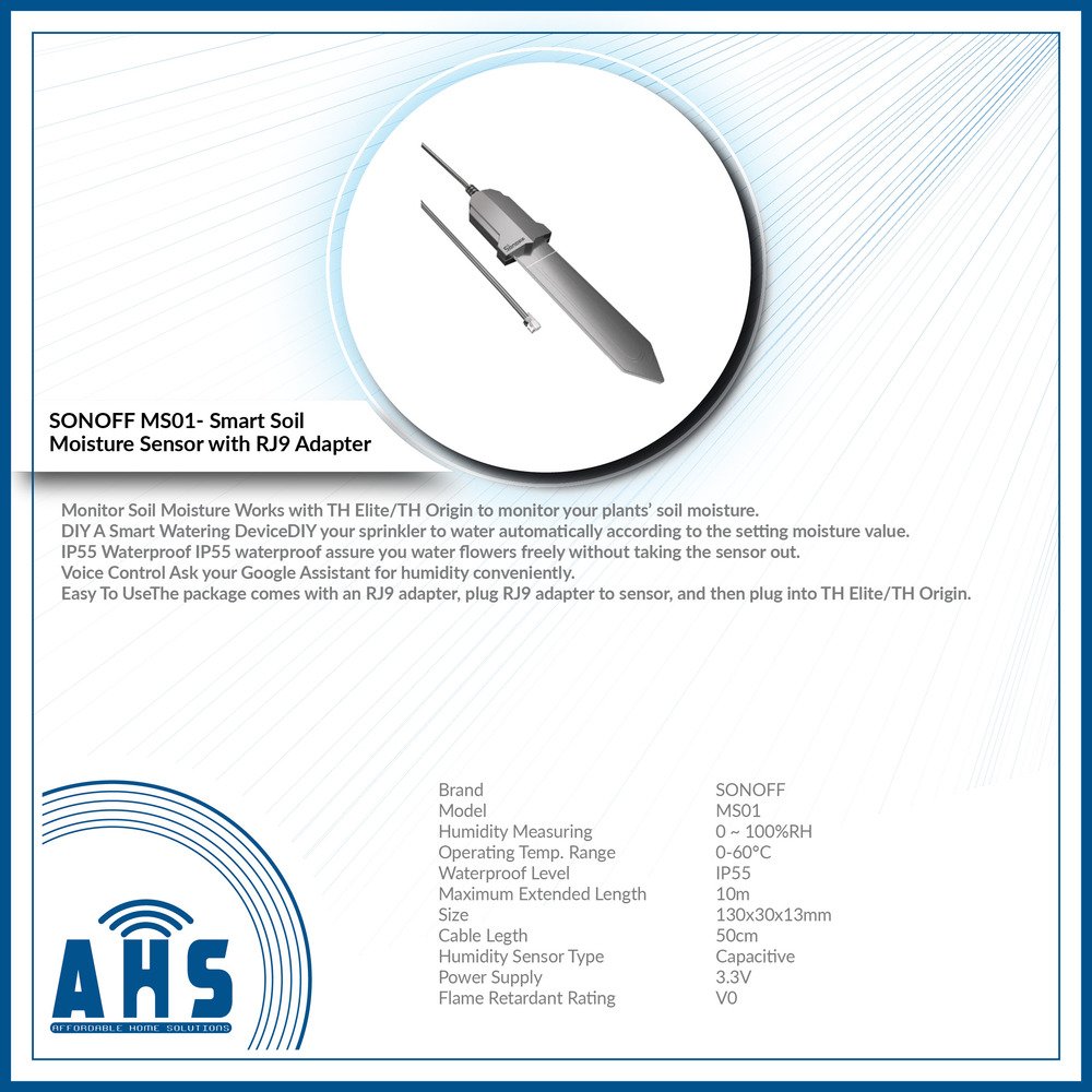 sonoff Soil Sensor SONOFF Smart Soil Moisture Sensor MS01