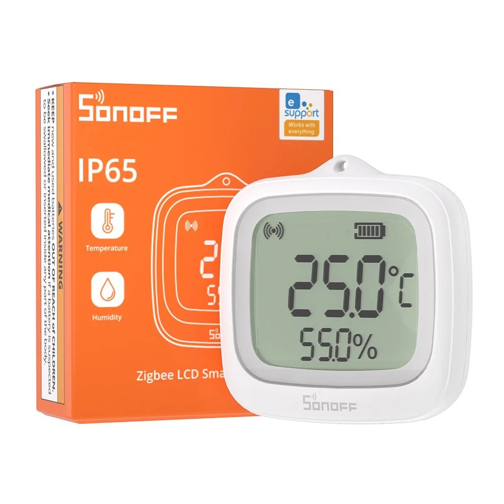 SONOFF Zigbee LCD Smart Temperature Humidity Sensor SNZB-02WD
