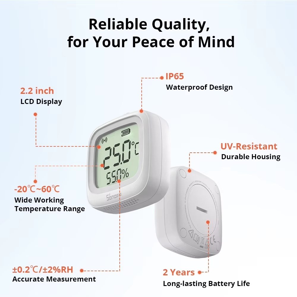 SONOFF SNZB-02WD IP65 Zigbee LCD Smart Temperature Humidity Sensor_5 SONOFF Zigbee LCD Smart Temperature Humidity Sensor SNZB-02WD