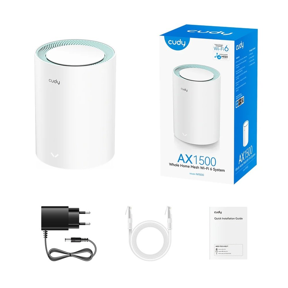cudy ax1500 m1500 CUDY AX1500 Gigabit Mesh WiFi 6 System 1 Pack