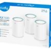 CUDY AX1500 Gigabit Whole Home WiFi 6 Mesh System 3 Pack