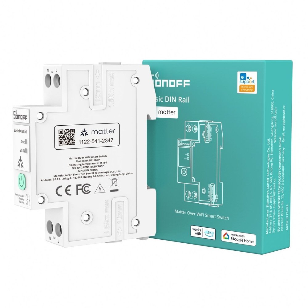 SONOFF Smart Circuit Breaker Over WiFi and Matter BASIC-1GSP